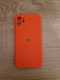 Etui Vennus Silicone Heart Case do Iphone 11 koralowy