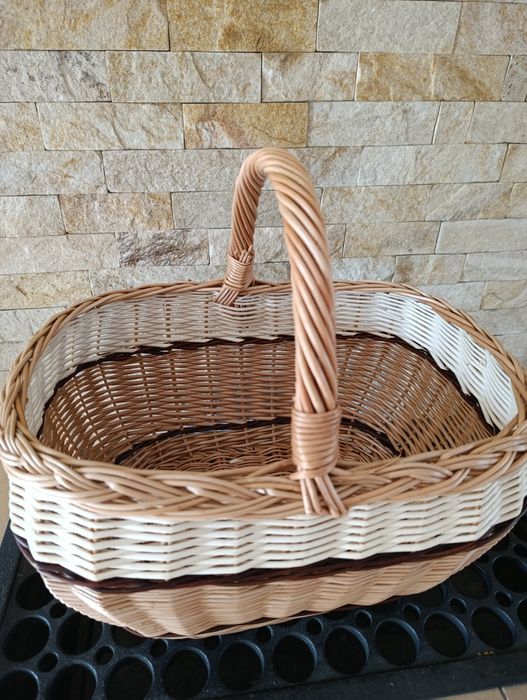 Kosz wiklinowy na grzyby