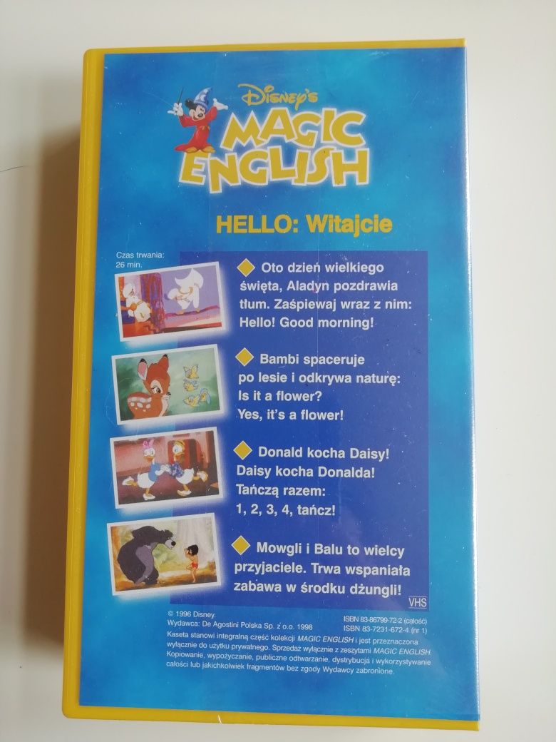 Disney's Magic English nauka angielskiego dla dzieci VHS