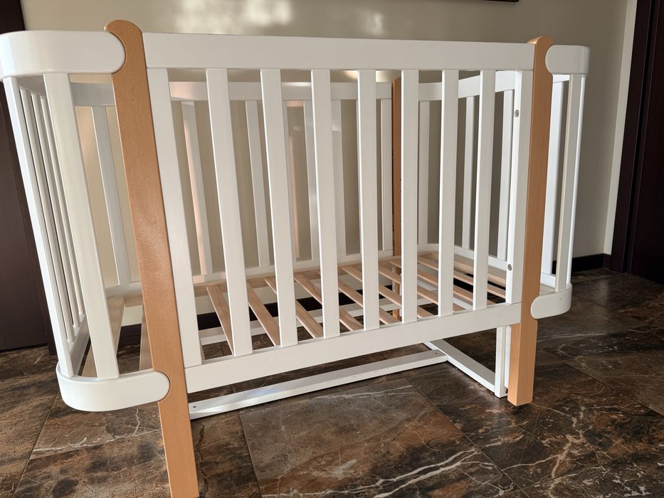 Ліжко дитяче Престиж-2 з рухомою решіткою та маятником