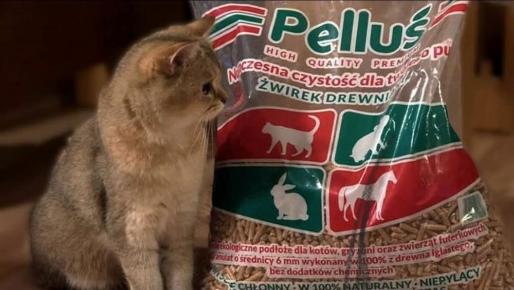 PELLUŚ 15l- ekologiczny żwirek dla Twojego pupila