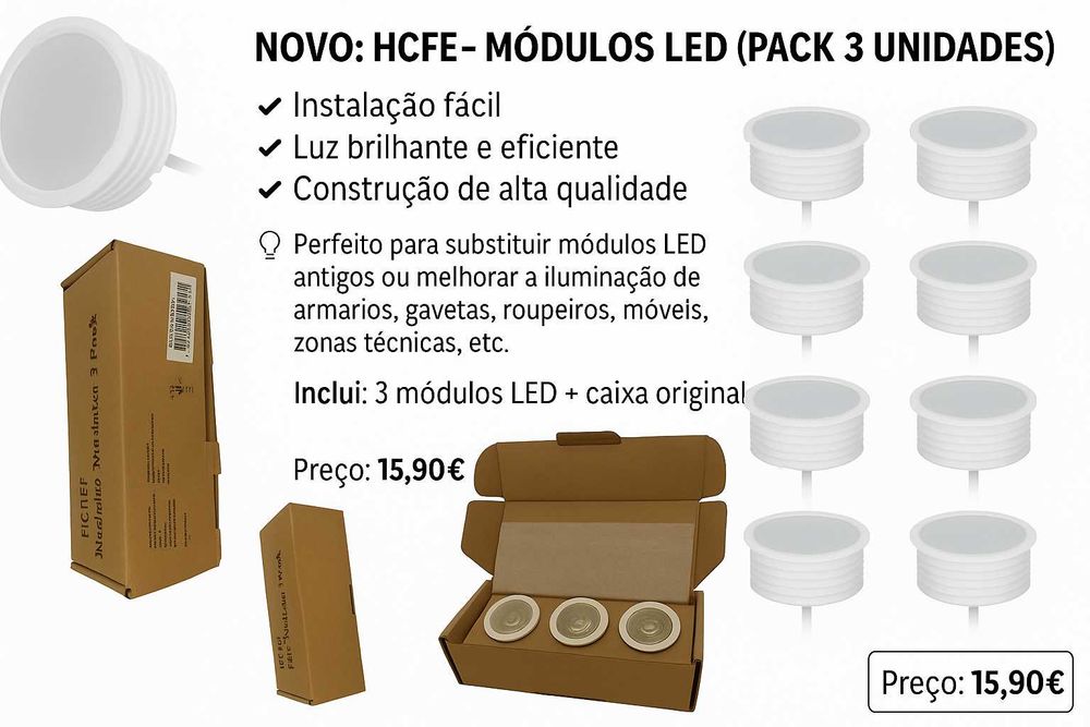 Módulo LED HCFEI Flat DIM 230 V
