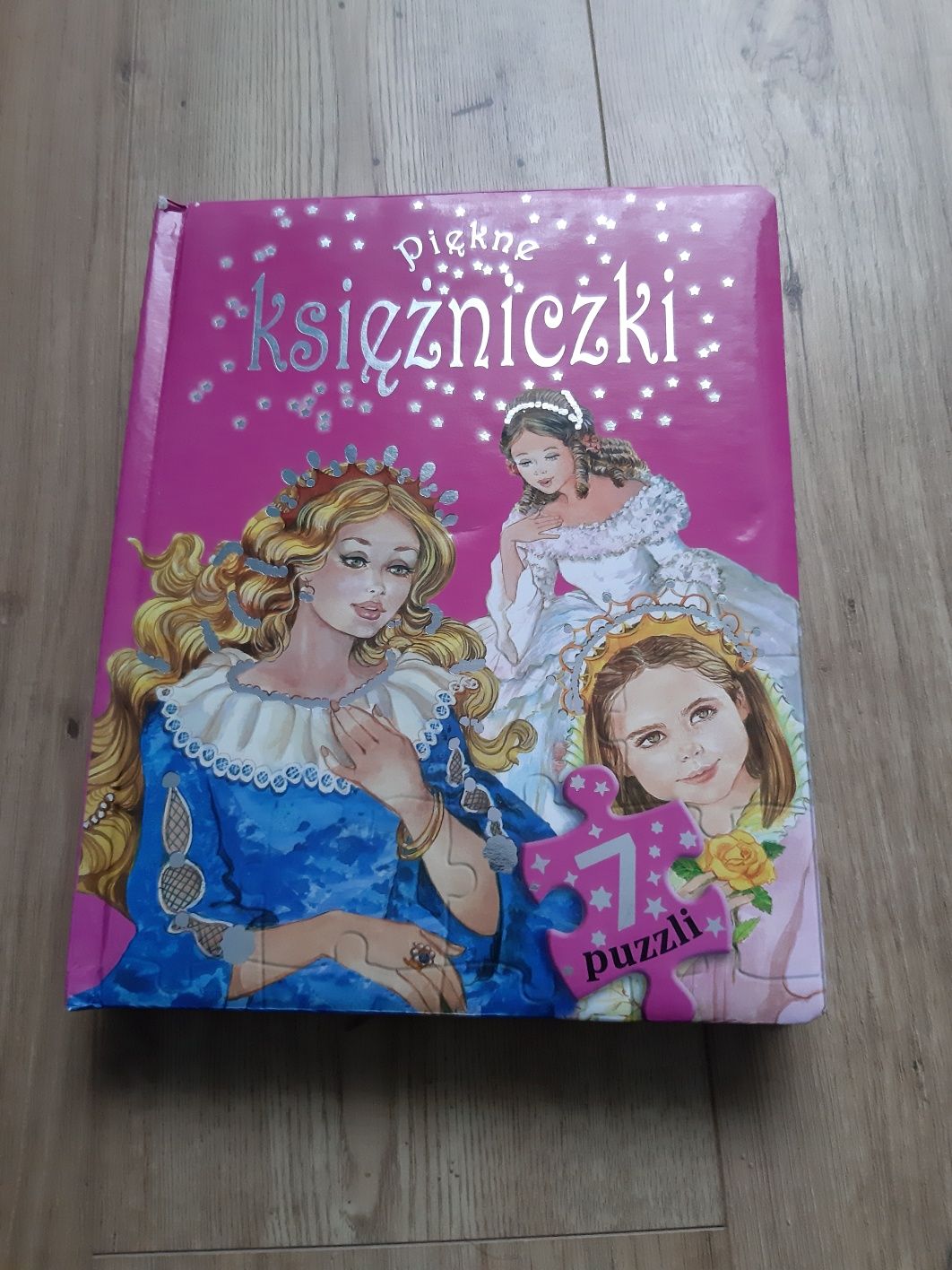 Piękne księżniczki książka puzzle 24puzzle x 7 ukladanek