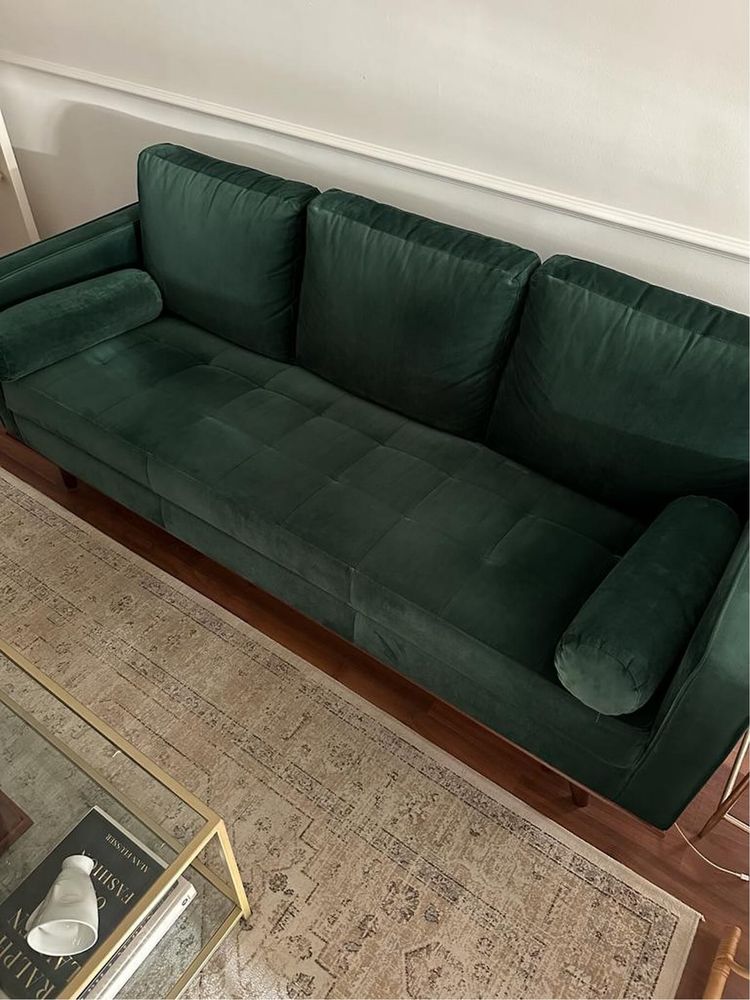 Sofa Verde Veludo El Corte Ingles