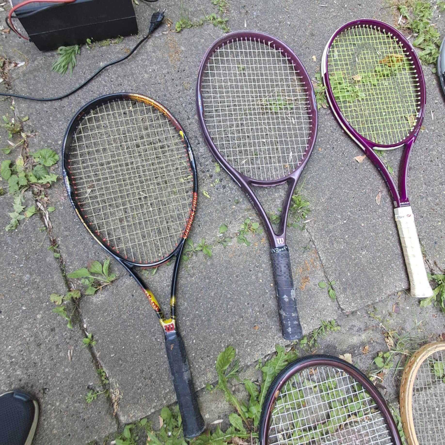 20 szt. rakiety do tenisa rakieta dunlop, fisher, wilson i inne