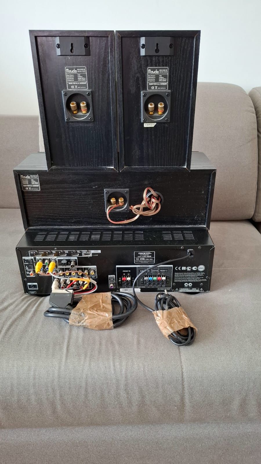 Kino domowe amplituner onkyo HT-R548 plus komplet glosnikow