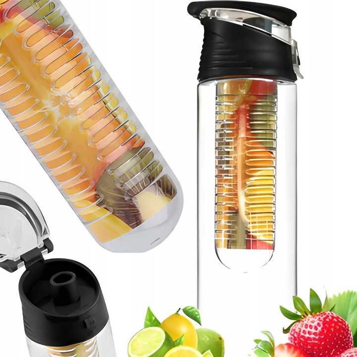 Butelka Bidon Na Wodę Z Wkładem Na Owoce Napoje Infuser Pojemnik 700ml