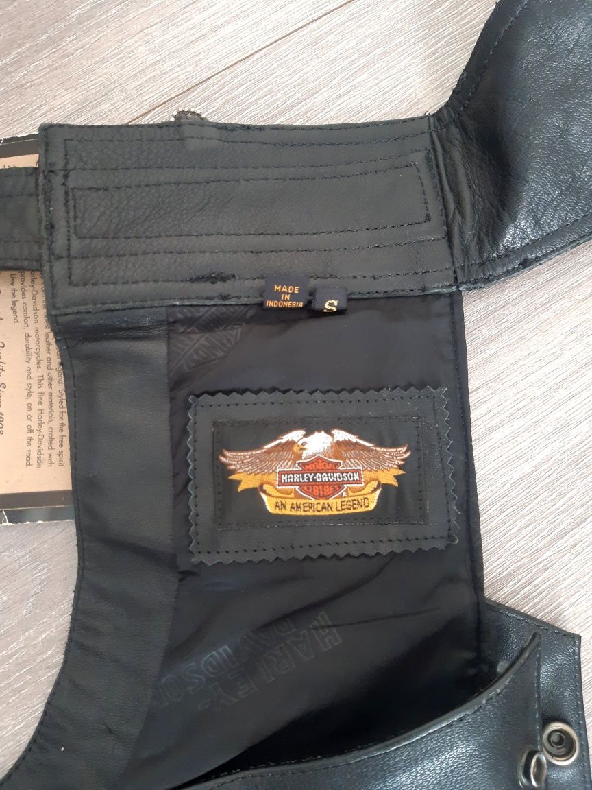 Мотоциклетные байкерские кожаные штаны Harley Davidson 44 р