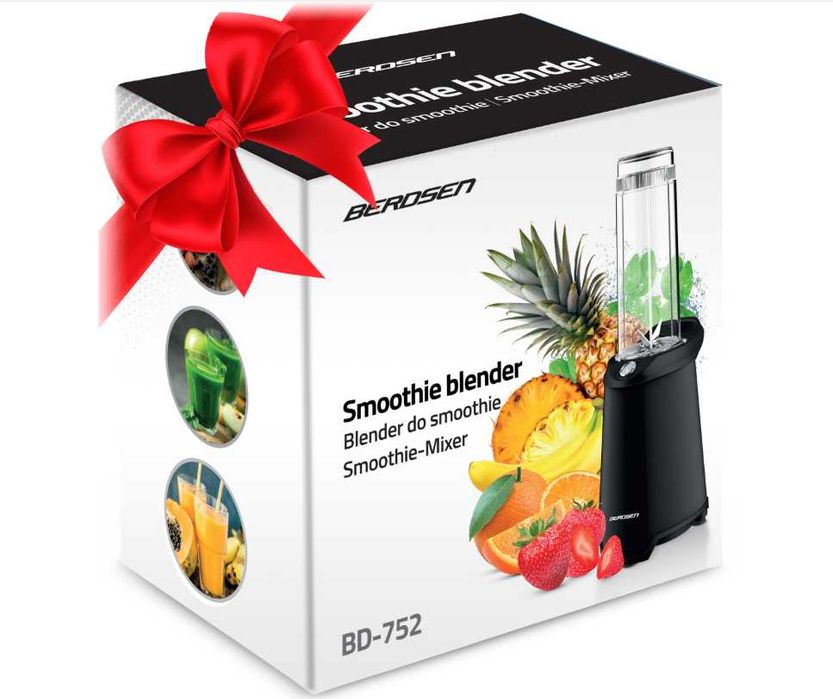 BLENDER Kielichowy SMOOTHIE DO KOKTAJLI Berdsen 700W + 2 Butelki 0,57L