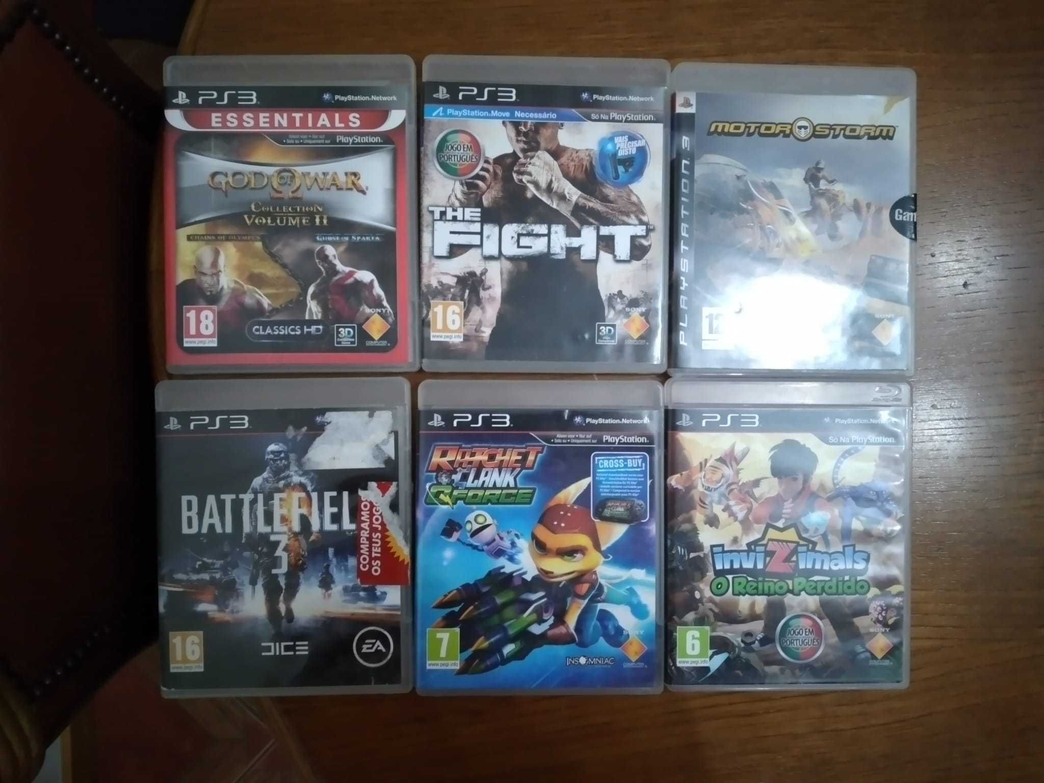 (Ver Descrição) Ps3 500GB + Jogos + 2 Comandos + extras