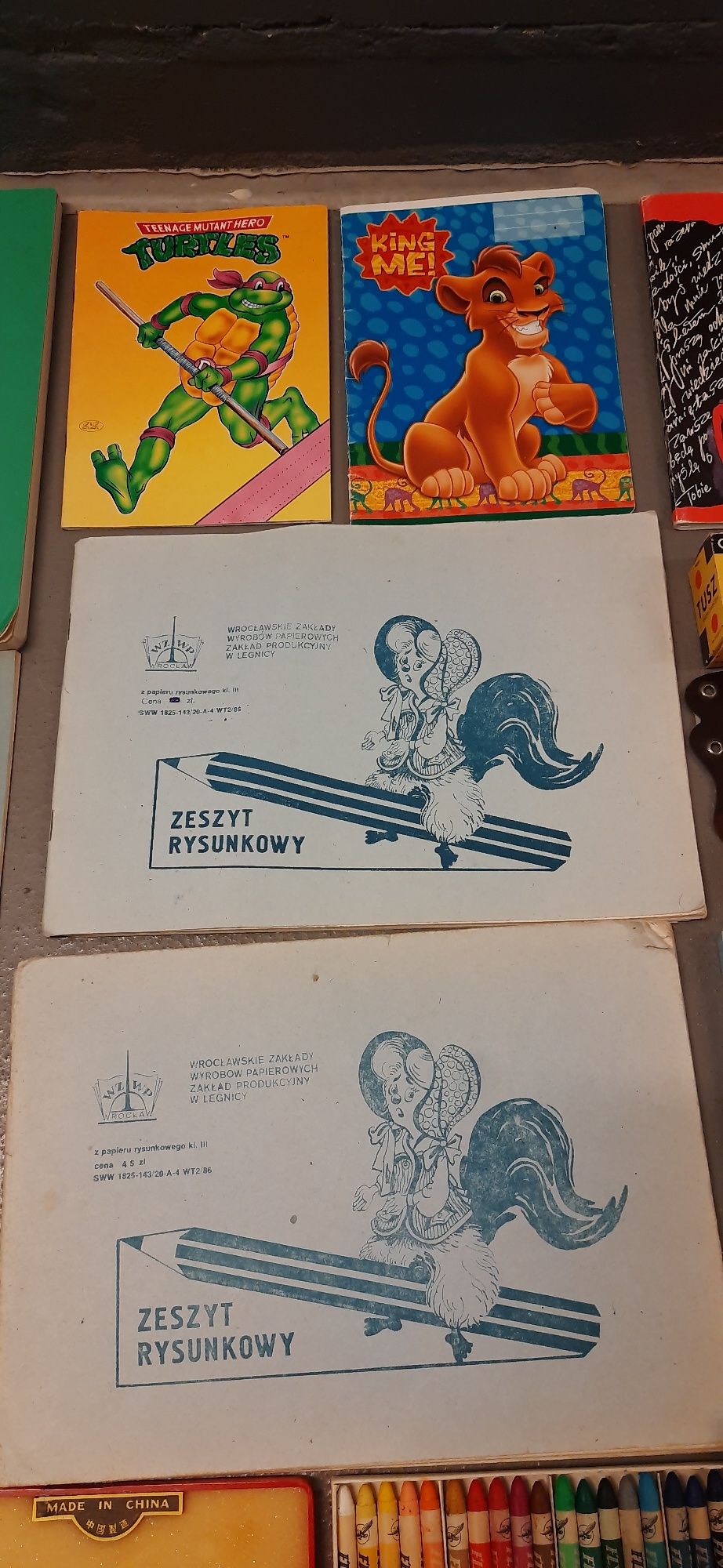 Zestaw papierniczy PRL