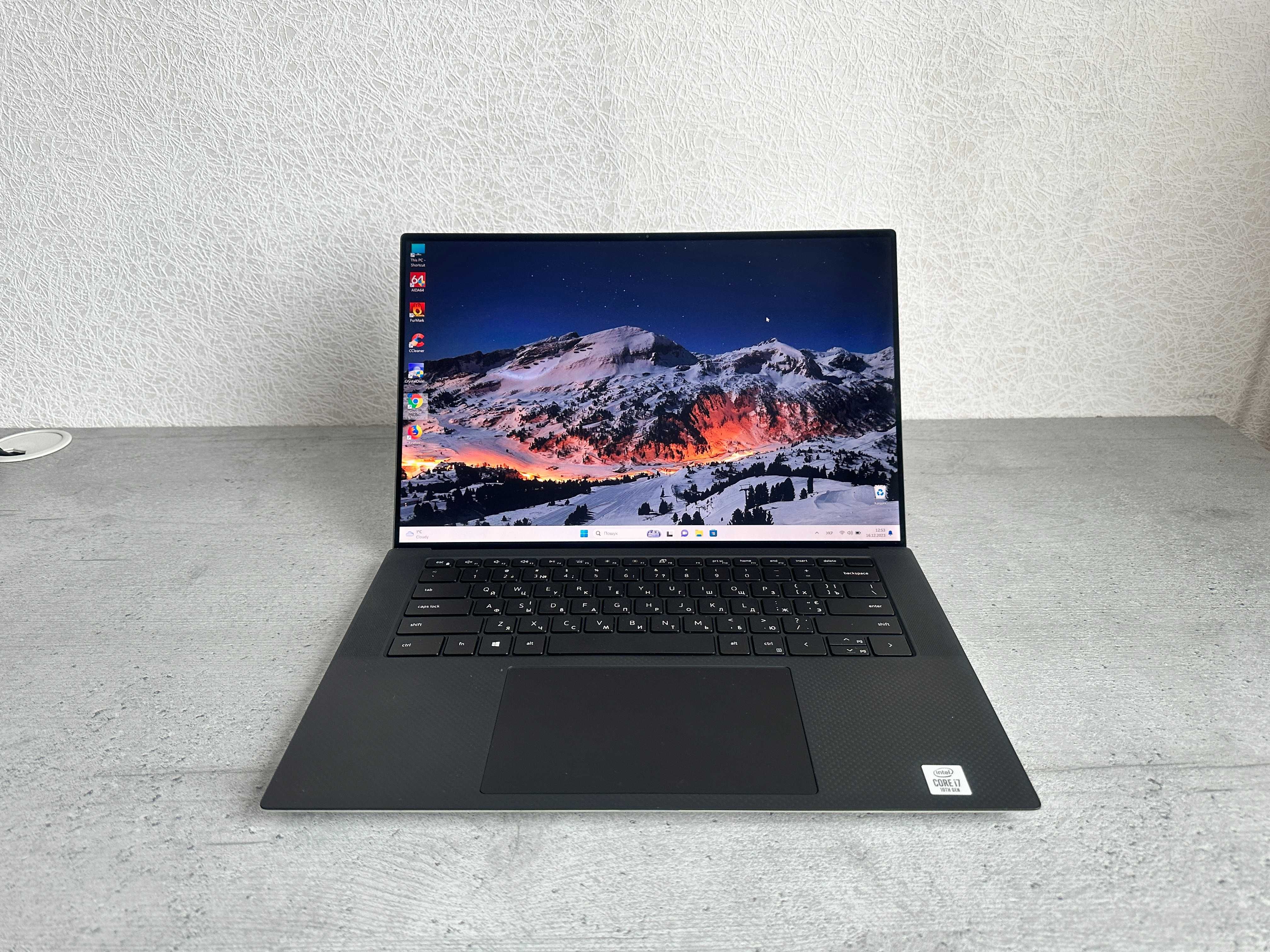 Ноутбук Dell XPS 9500: 15.6 4K, i7-10750H, GTX 1650Ti, 32 RAM/1 TB SSD