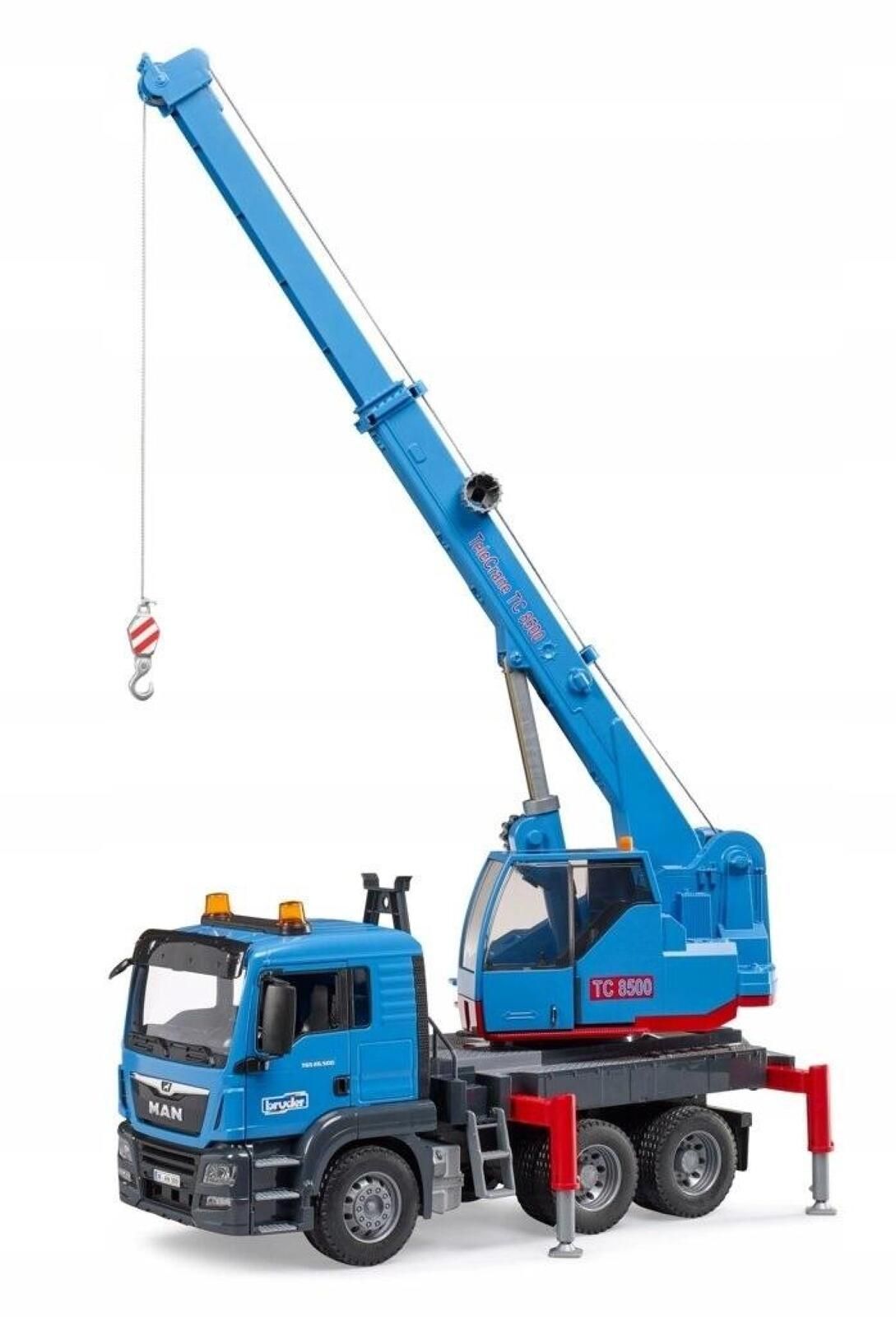MAN TGS z dźwigiem niebieski pudełko,198x596 mm