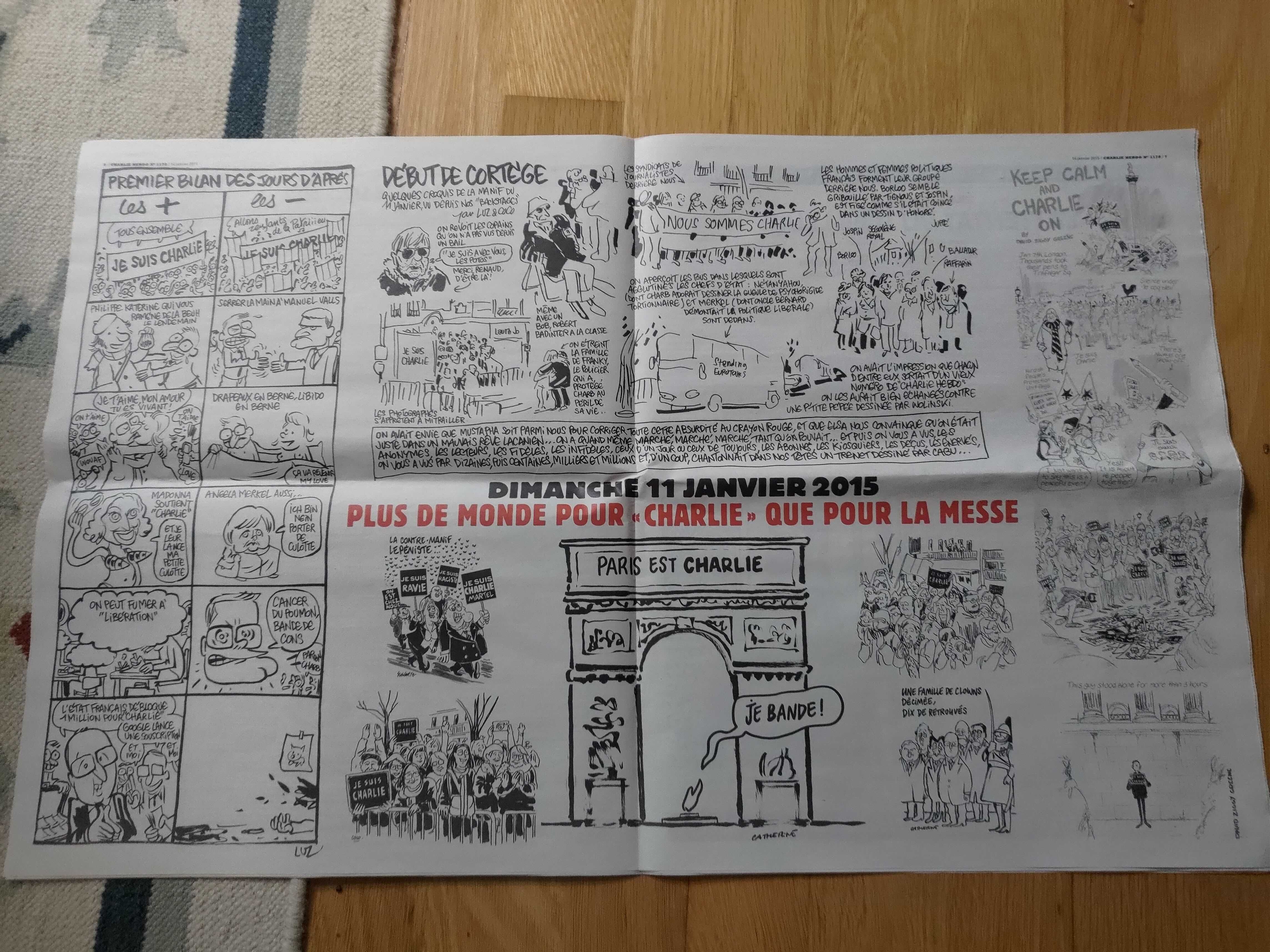 CHARLIE HEBDO Revista-Jornal 14/01/2015 N° 1178 (Je Suis Charlie)