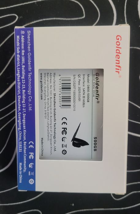 Ssd 500gb новый в упаковке