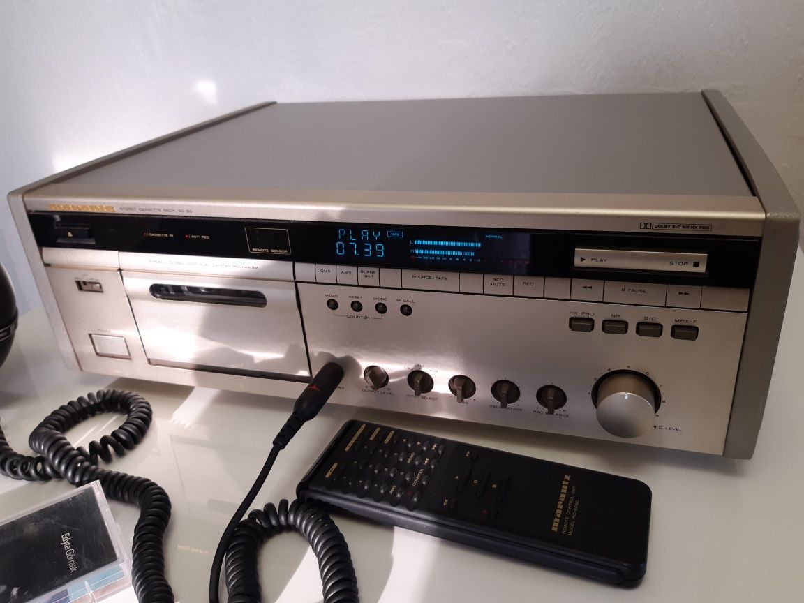 Magnetofon kasetowy MARANTZ SD-60  WERSJA JAPOŃSKA  pilot BCM