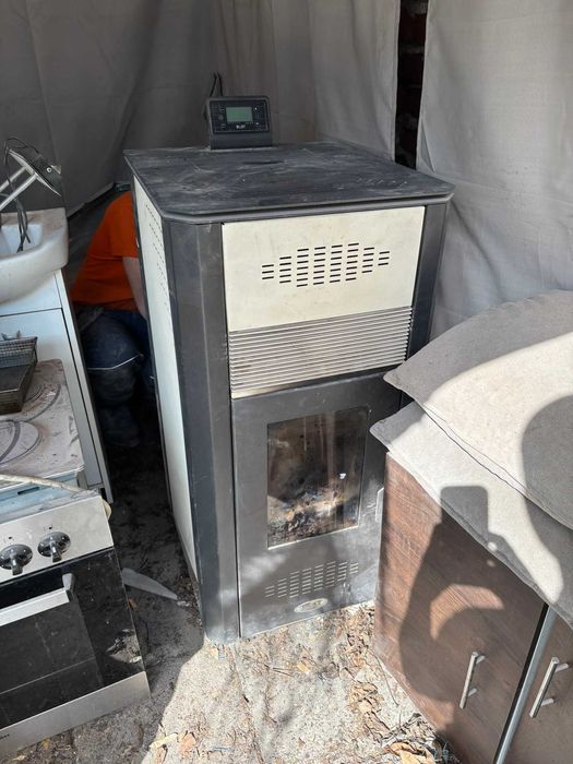 > piec pellet 8KW kocioł kominek Blist Optima 8 powietrzny nadmuchowy