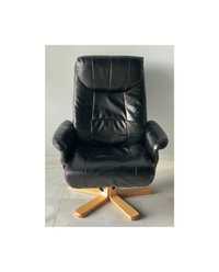Чорне шкіряне крісло/реклайнер/шкіряні крісла/дивани/меблі з Європи