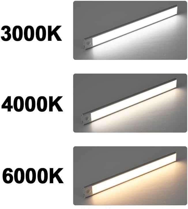 Listwa LED Oświetlenie szafy USB Czujnik ruchu 3.000-6.000K 20cm
