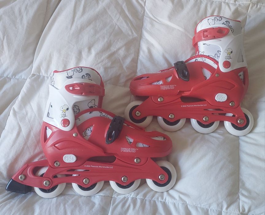 Patins em linha Snoopy 35-38 ótimo estado