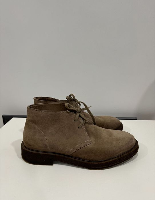 Чоловічі шкіряні замшеві туфлі (дезерти) Zara