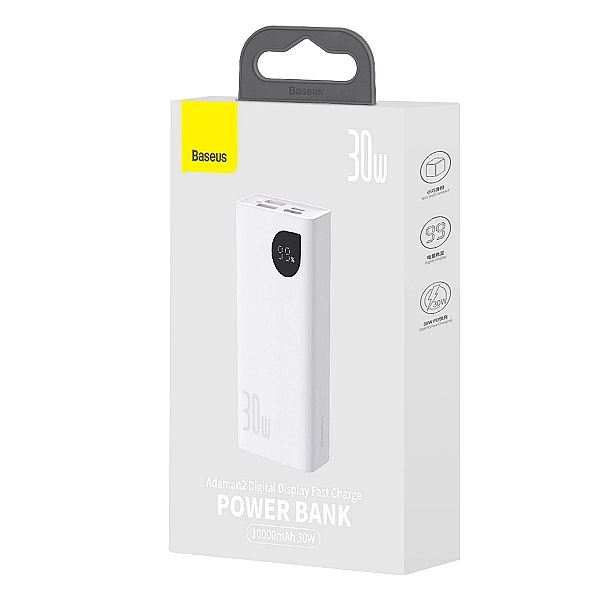 Powerbank Baseus Adaman2 z wyświetlaczem cyfrowym 2x USB-A / 1x USB-C