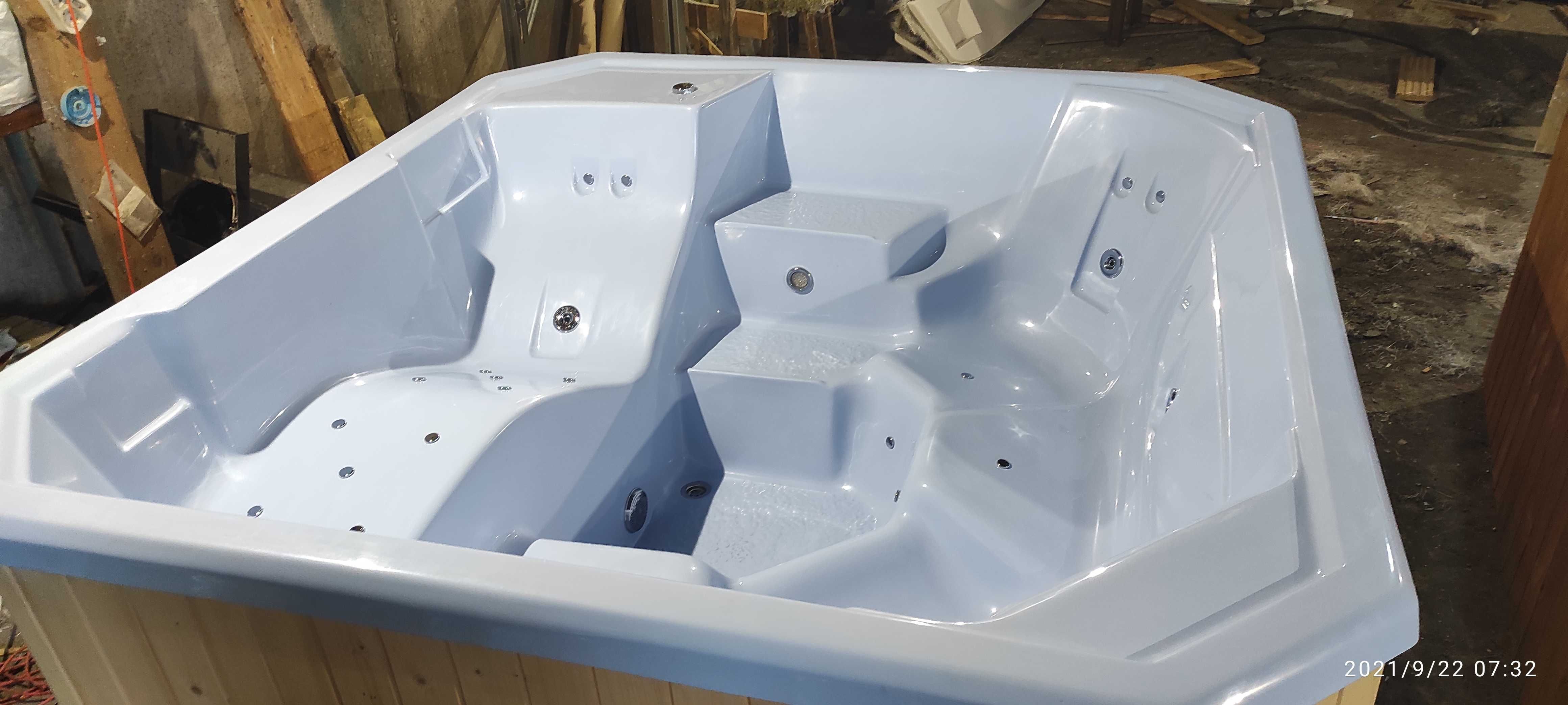 Jacuzzi całoroczne balia basen dysze hydromasaż air grzałka pokrywa