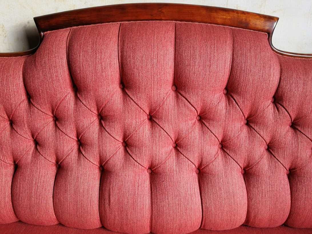 *Duża, piękna sofa mahoniowa, neorokoko XIXw, 2m* transport