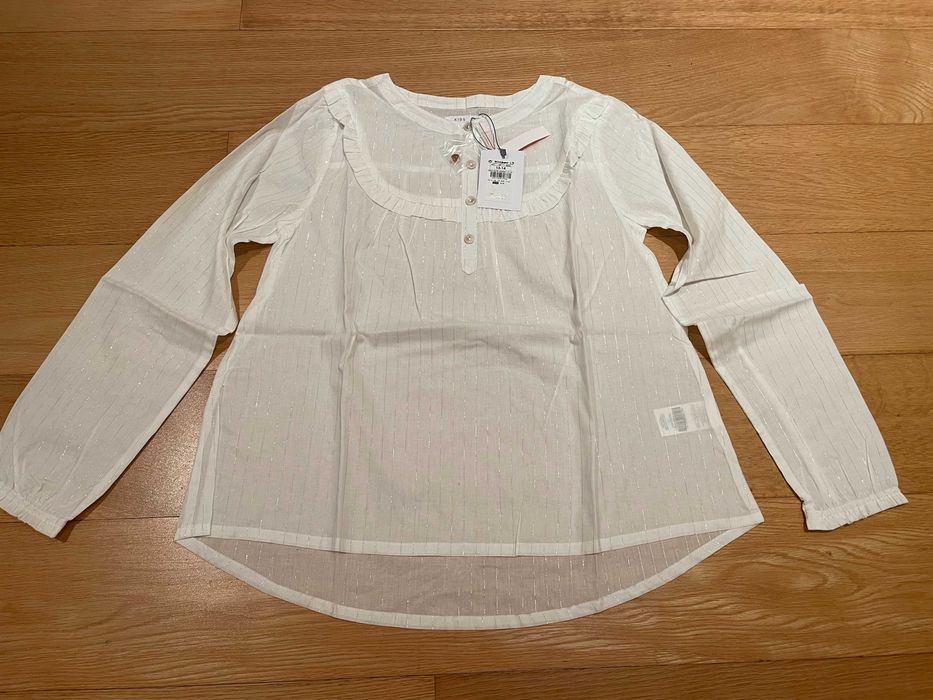 Blusa branca de algodão El Corte Inglês Kids 13/ 14 anos- NOVA