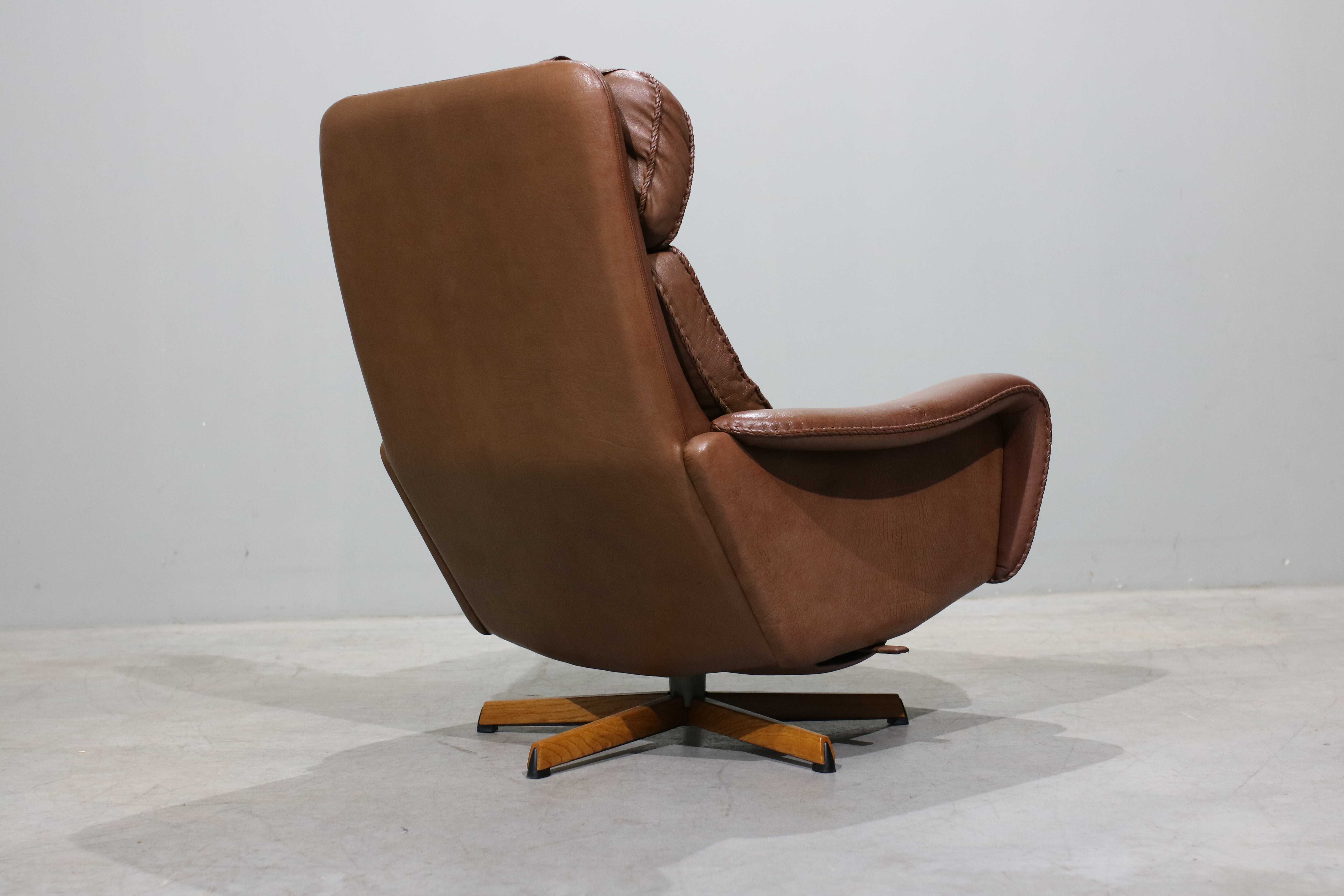 Poltrona Madsen & Schubell modelo MS-75 em couro | Danish Design