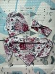 Zestaw jesienny handmade w kwiaty jak newbie dla dziewczynki