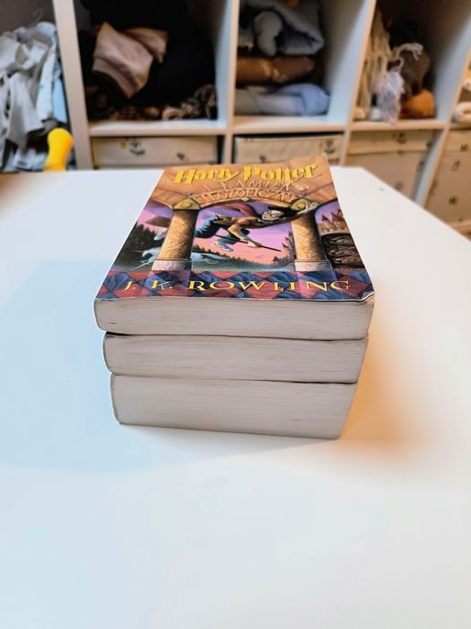 Zestaw książek Harry Potter pierwsze wydanie niepoprawione