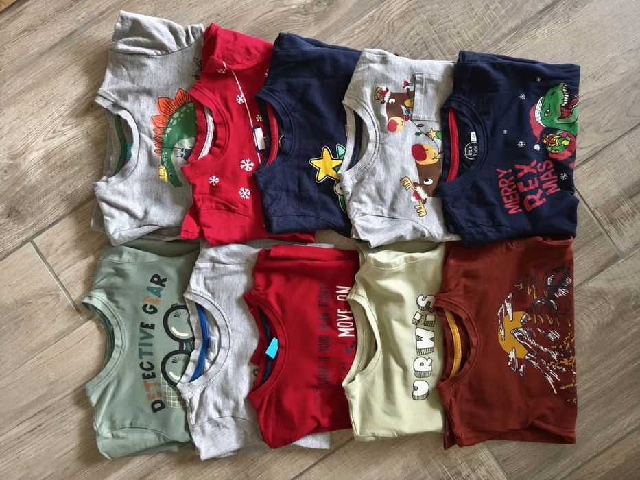 Paka ubrań koszulki chłopięce r. 104-110