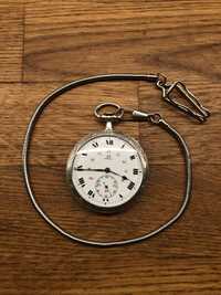 Dewizka zegarek kieszonkowy łańcuszek łańcuch metalowy srebrny kolor