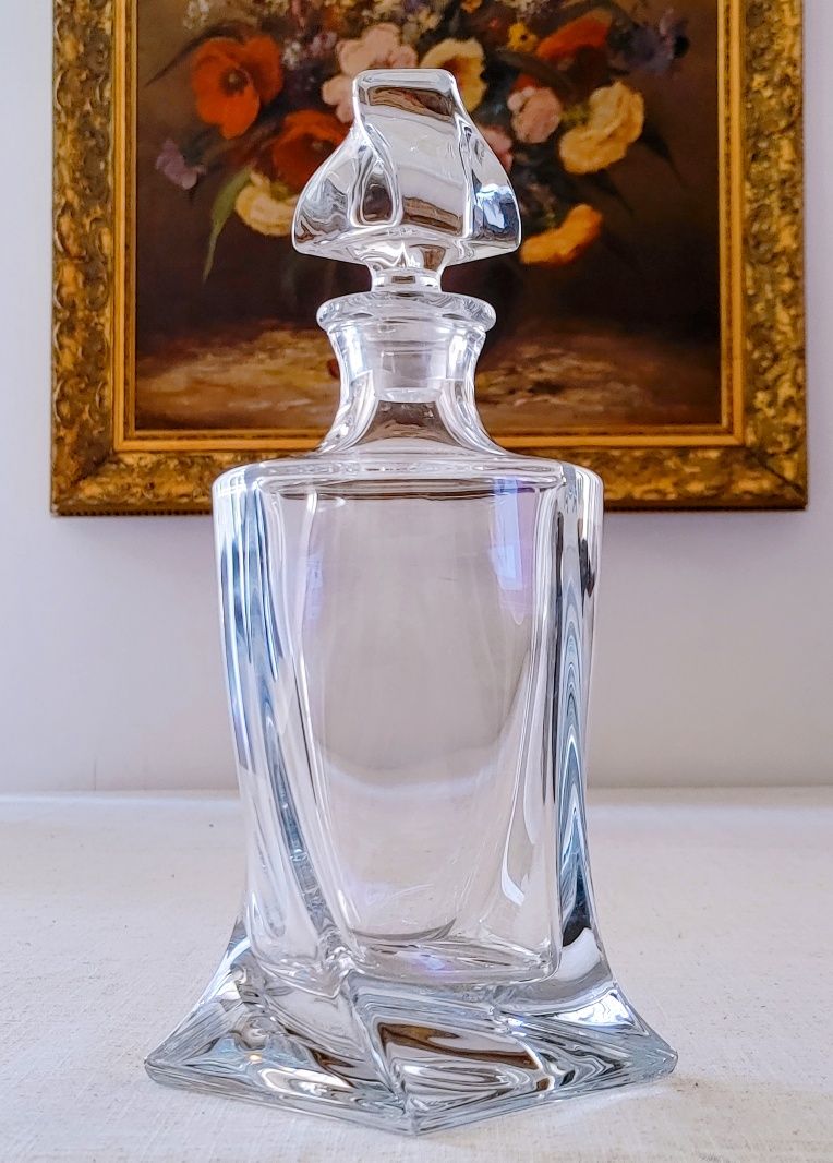 Karafka kryształowa do whisky Bohemia Quadro kryształy