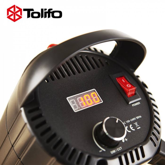 Комплект софтбокс + прожектор + штатив Tolifo LED FS-200В  2700-6500К