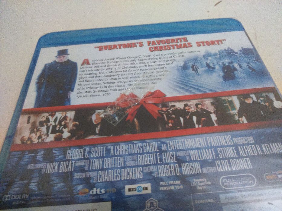 Blu-ray Novo Selado Charles Dickens A Christmas Carol