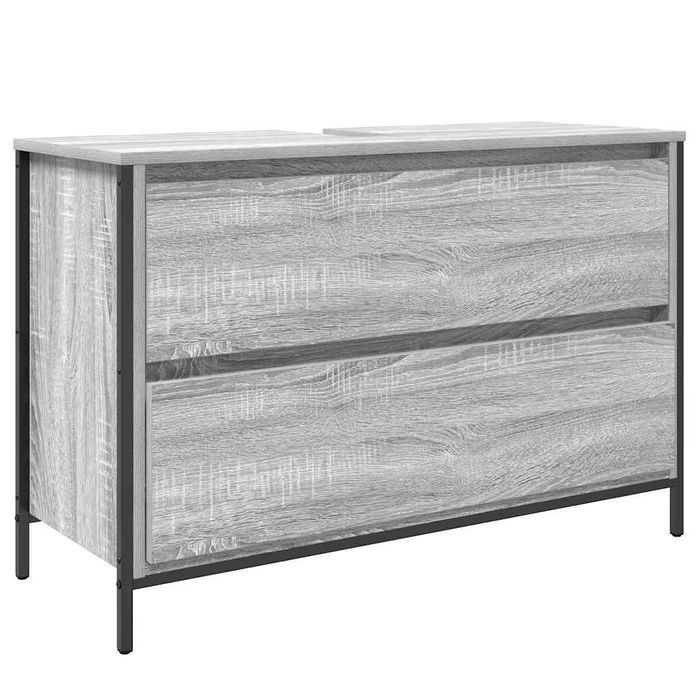 vidaXL Szafka pod umywalkę łazienkową z szufladami 90x34,5x60 cm