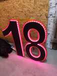 18 Ur Napis LED RGB Mobilny