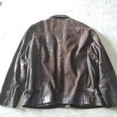 Casaco vintage em pele XXL