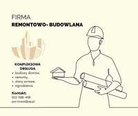 Usługi remontowe mieszkań oraz domów.