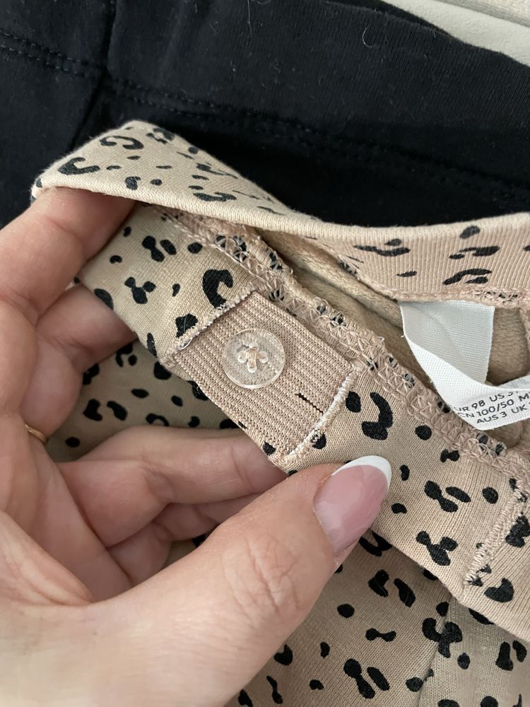 4 pak ocieplanych legginsów H&M rozmiar 98