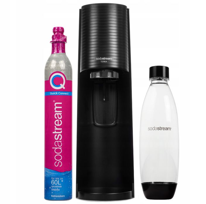 SODASTREAM SATURATOR Urządzenie do Gazowania Wody + Butelka Cylinder