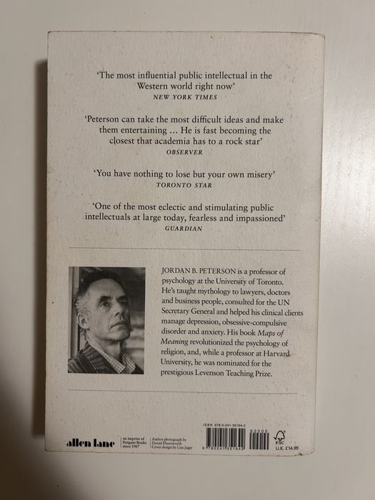 12 Rules for Life, Jordan Peterson