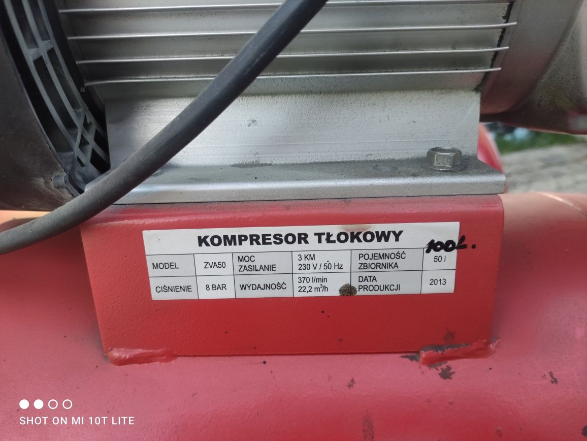 Kompresor olejowy KUPCZYK dwutłokowy 100L