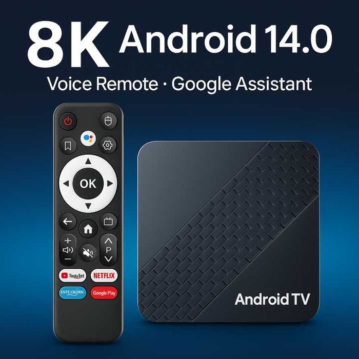 Приставка  Новинка 4.32 X10 Андроид14 голосовой пульт смарт тв