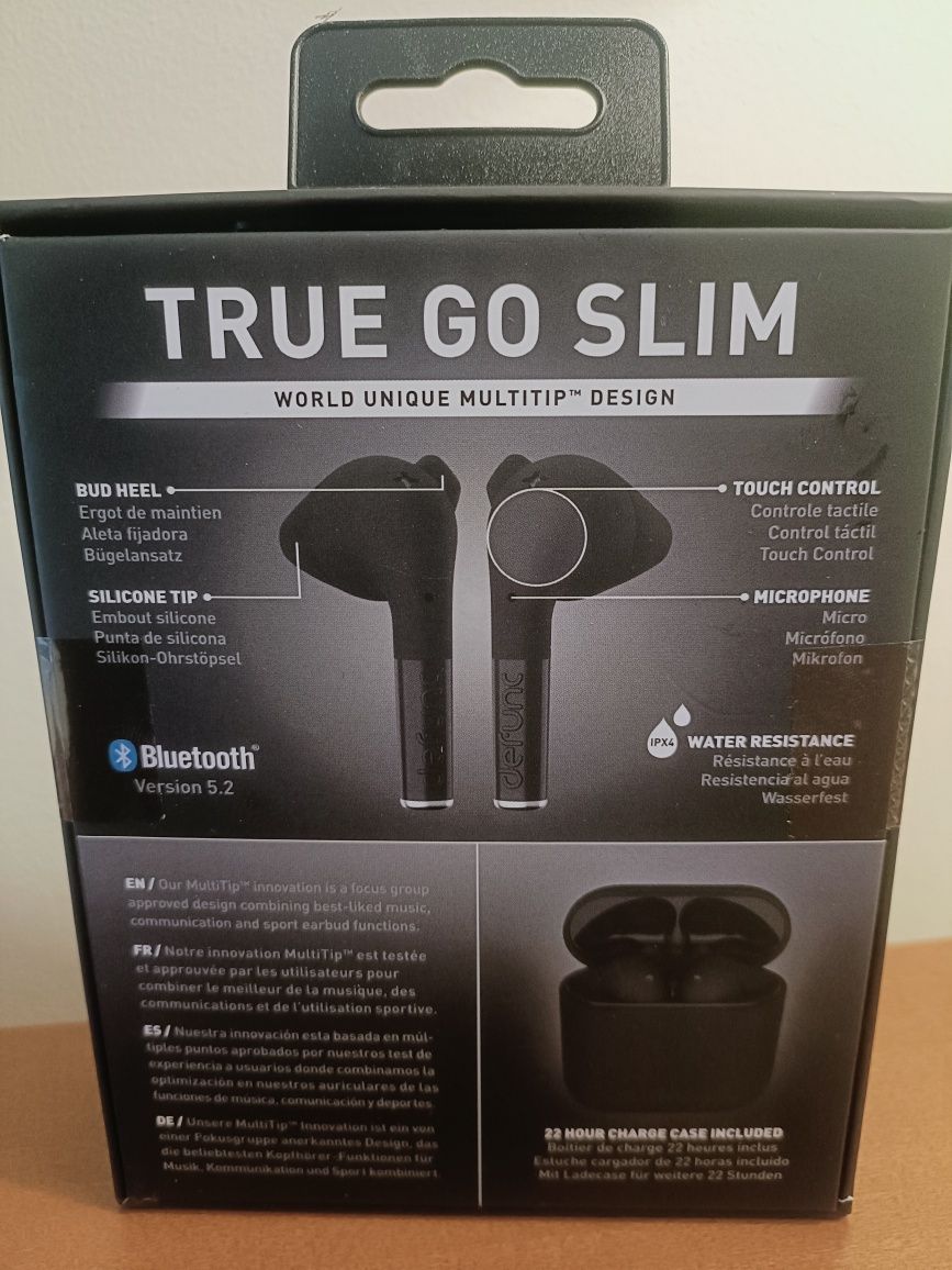 Auriculares Bluetooth Defunc True Go Slim Novos/Selados