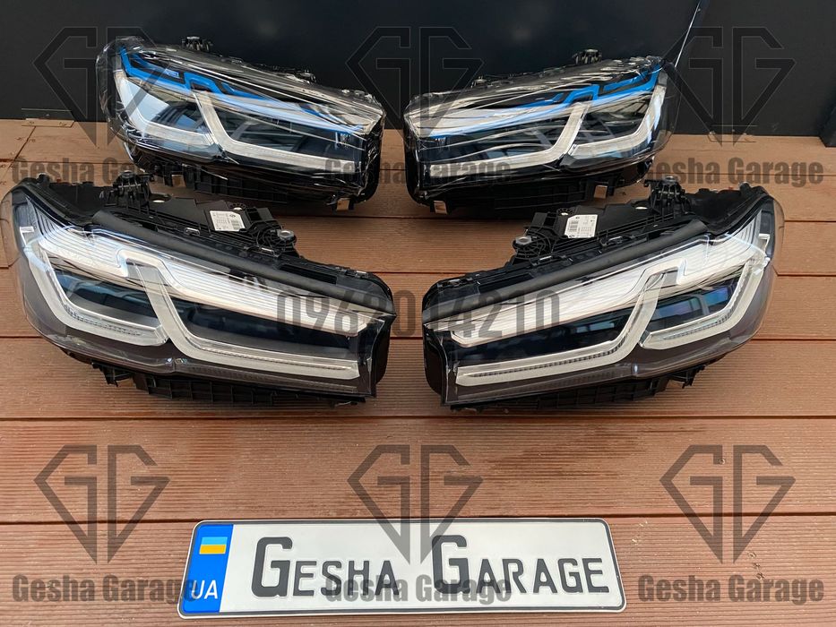 Комплект фар BMW БМВ G30 Г30 рест дорест full led в стиле LCI Laser
