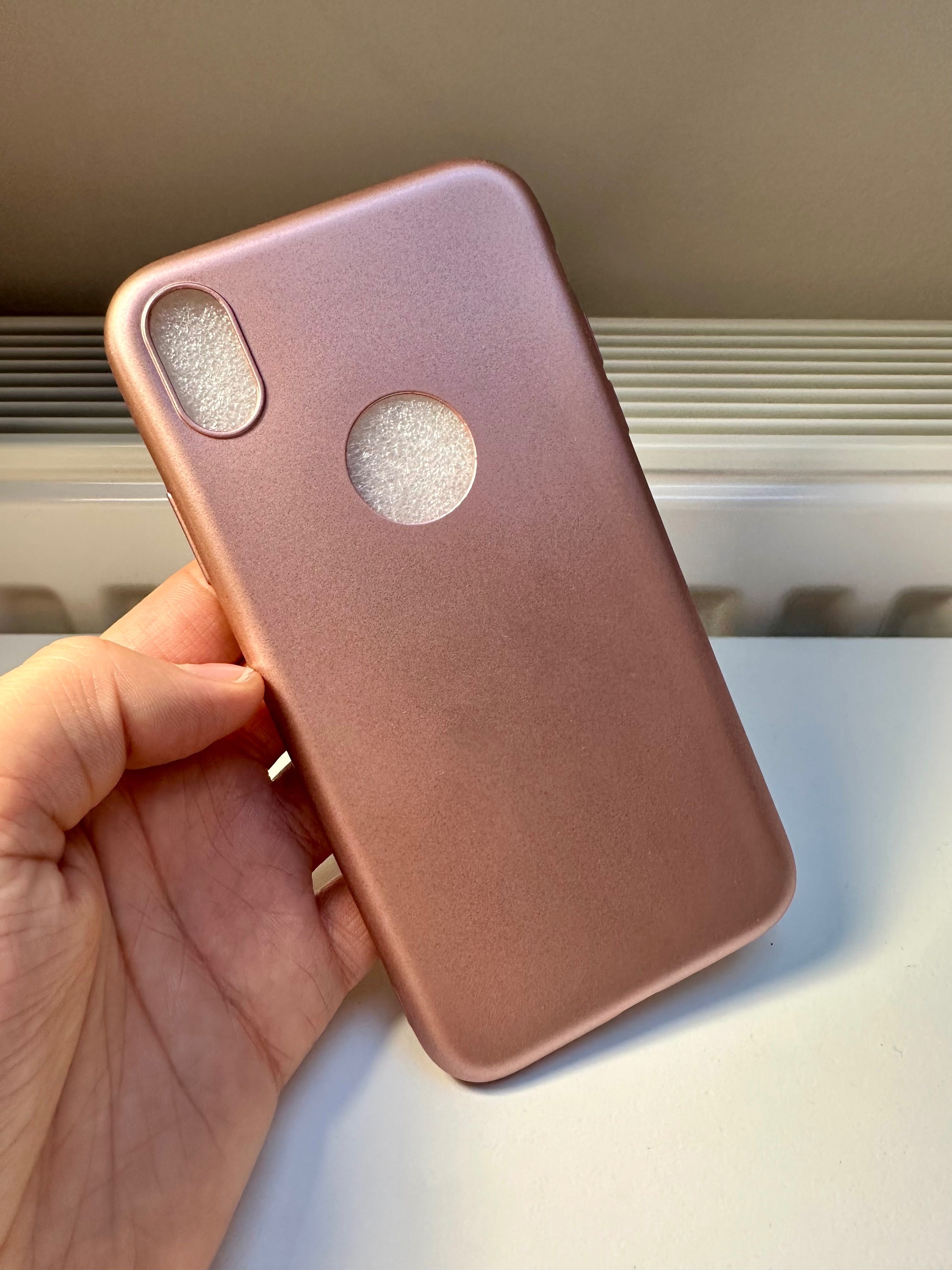 2 Nowe Etui, Case, Obudowa iPhone XS Max, różowe, fioletowe