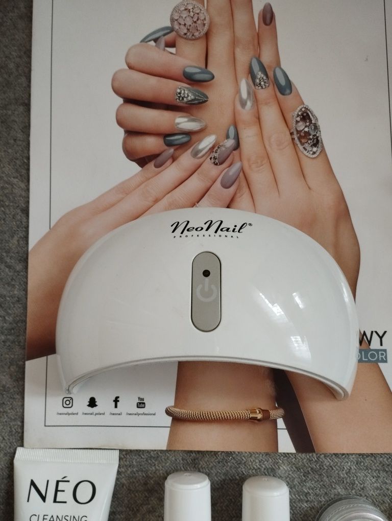 Biała lampa LED 9W do hybrydowych paznokci  Neo Nail bezprzewodowa